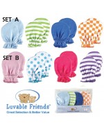 Luvable Friends Scratch Mittens (4pairs/Set)